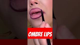 HOW TO ACHIEVE OMBRÉ LIPS lipstick tutorial shorts [upl. by Enaz624]