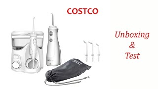 Waterpik Ultra Plus and Cordless Pearl Water Flosser Combo Pack  Costco  Unboxing amp Test [upl. by Bessie]