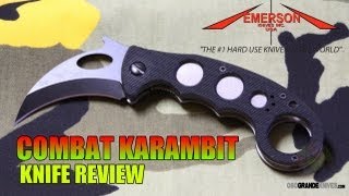 Emerson Combat Karambit Knife Review  OsoGrandeKnives [upl. by Charmian971]