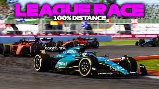 LEAGUE RACE F1 23 100 Race Britain [upl. by Eelamme528]