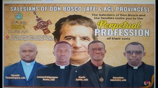 PERPETUAL PROFESSION OF THE SALESIANS OF DON BOSCO  AFE amp AGL PROVINCES   SAT 27th JULY 2024 [upl. by Beutler]