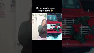 Did yall see the new target Santa🔥😂 christmas target 2024 shorts foryiu [upl. by Adnek]