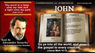 43  Book of John  Read by Alexander Scourby  AUDIO amp TEXT  FREE on YouTube  GOD IS LOVE [upl. by Chapin]