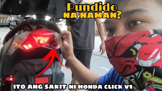 HONDA CLICK V1 TAIL LIGHT BULB REPLACEMENT  COMMON ISSUE [upl. by Anirehtac536]