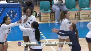 Defne Eciroglu New Orleans volleyball vs Alcorn State University 2nd set part1 14 09 2024 NCAA D1 [upl. by Fabi]