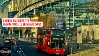 Join me on board London Double Decker Bus 279 and See Tottenham Stadium in Sunny afternoon light [upl. by Netsirc]