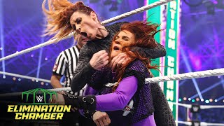 Becky Lynch kicks out of Lita’s Moonsault WWE Elimination Chamber 2022 WWE Network Exclusive [upl. by Noid]