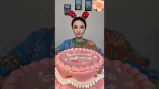 full creamy cake eating🍰🎂 mukbang cake eatingshow cakemukbang dessert shorts asmr [upl. by Aekin837]