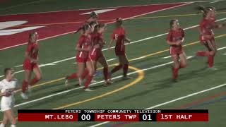 Peters Township High School Girls Soccer vs Mt Lebanon  October 7 2024 [upl. by Gnilrits891]