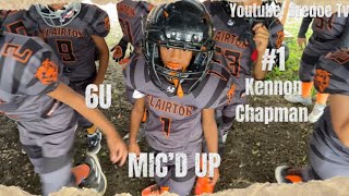 Clairton Bears 6U • Kennon Chapman Mic’d Up Vs Duquesne Dukes • 9  9  23 [upl. by Lsiel]