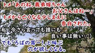 【修羅場】 トメ「あのね、義弟嫁ちゃんお父さんはね…」トメから亡くなる少しまえに告白された。私（今さら言っても誰にも良い事は無い…）でも｢ろばの耳ー！｣と叫ぶ穴が欲しくなる。【痛快・スカッとジャパン】 [upl. by Lavery742]