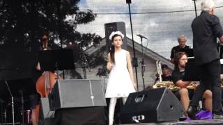 Angelina Jordan rehearsal with Kongsberg big band 09072016 Gamle Norge [upl. by Benildas31]