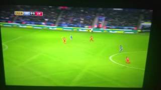 Jamie Vardy goal against Liverpool [upl. by Ahtekahs400]