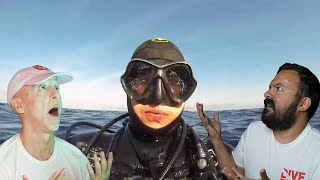 Divers React to INSANE solo deep dive on air [upl. by Nnaeed202]