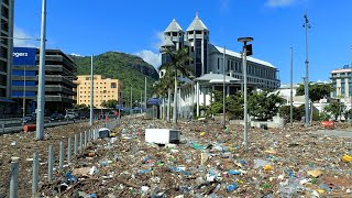 Port Louis devastated after Belal Cyclone  Le Caudan waterfront 🇲🇺 [upl. by Abrahams174]