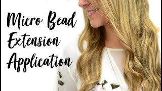 Micro Bead Hair Extensions  Application  Instant Beauty ♡ [upl. by Terryl707]