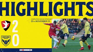 Cheltenham Town v Oxford United highlights [upl. by Mellisent]