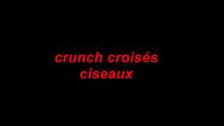 exercice musculation abdos  crunch croisé ciseaux [upl. by Ardeid888]