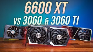 6600 XT vs 3060 Ti amp 3060  17 Game Test 1080p amp 1440p [upl. by Eirrotal]