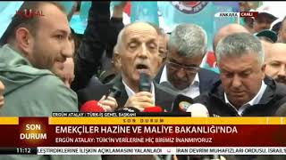 TÜRKİŞ Hazine ve Maliye Bakanlığının Önünde Kitlesel Basın Açıklaması Yaptı [upl. by Covell]