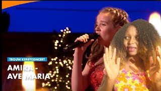 First time Reacting to Amira  Ave Maria  Trouw Kerstconcert 2019 [upl. by Iur]