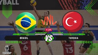 TURQUIA x BRASIL  2024 FIVB Volleyball Womens Nations League  16062024 [upl. by Jeffy158]