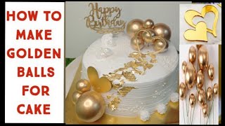 How to Make Golden Balls for Cake  Chocolate Golden Balls  How to Make Chocolate Balls for Cakeyt [upl. by Annaihs]