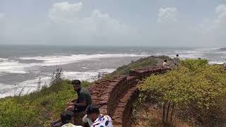 chapora fort view point vagtor beach goa chaporafort vagatorbeach goa [upl. by Haynor]