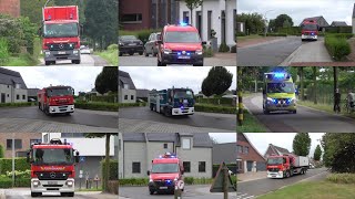 Vele brandweervoertuigen met spoed naar zware industriebrand in Merksplas [upl. by Jopa]