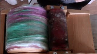 Using a Drum carder for Wool [upl. by Seale973]