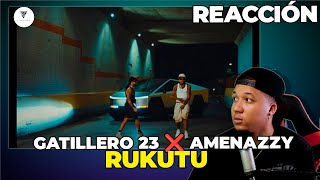 REACCIÓN A Gatillero 23 ❌ Amenazzy  RUKUTU  Video Oficial  Tiradera a El Alfa [upl. by Pol]