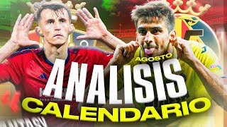 LOS MEJORES Y PEORES EQUIPOS FANTASY PARA AGOSTO  ANÁLISIS CALENDARIO  LaLiga 2425  Carrasco [upl. by Kaule618]