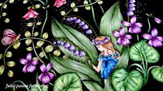 BOTANICUM by Maria Trolle  prismacolor pencils  color along [upl. by Elcin]