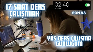 17 SAAT DERS ÇALIŞMAK🐙  YKS VLOG  📌SORU ÇÖZME TAKTİKLERİ [upl. by Kosiur]