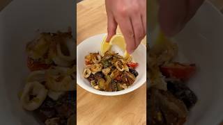 Quick and Easy Calamari with Veggies a 15 Minute Recipebreakfast delicous food shortvideo [upl. by Trautman119]