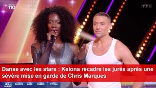 Danse avec les stars  Keiona recadre les jurés après une sévère mise en garde de Chris Marques [upl. by Deborah]