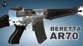 3D Animation BERETTA AR70 [upl. by Connors]