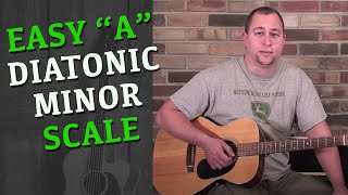 A Diatonic Minor Scale For Guitar  EASY [upl. by Dnaloy]