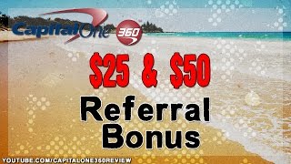 Capital One 360 25 amp 50 Bonus  Capital One 360 Checking amp Savings Review Capital One 360 Reviews [upl. by Namilus]