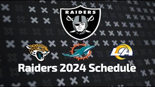 Raiders 20242025 Schedule Release All Opponents for NEXT SEASON [upl. by Rees391]