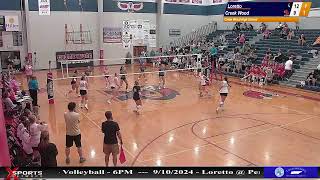 Loretto High School vs Creek Wood High School  Volleyball  972024 [upl. by Noeht283]