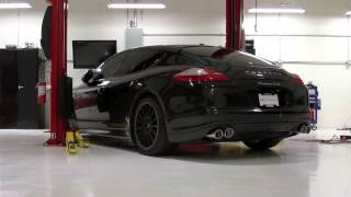 2012 Panamera Turbo S Stock vs Akrapovic Evolution Exhaust System HG Motorsports [upl. by Braden]