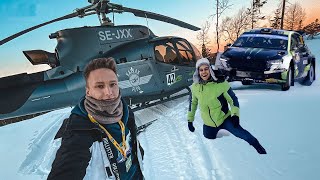 Unser HELIKOPTER STECKT FEST  WRC Schweden Umeå 🇸🇪 [upl. by Kimberley]