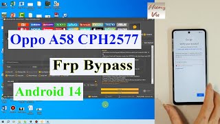 Oppo A58 CPH2577 Frp bypass Android 14 with unlocktool  Gsm hung vu [upl. by Ariada]