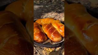 ASMR Cooking Sausage Patties in Nature 🌲  Sizzling Sounds amp Outdoor Relaxation [upl. by Rebmetpes]