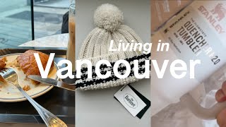 Vlog 캐나다 밴쿠버 일상 브이로그  스탠리 텀블러 이탈리아마켓  아크테릭스  더바넷  dine out vancouver  마늘빵과 팀홀튼 칠리수프 [upl. by Gamber]