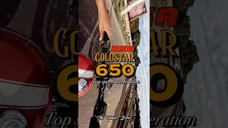 BSA Goldstar 650 top speed acceleration [upl. by Ahsinirt670]