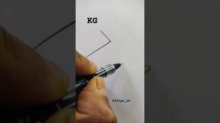 How to sign the letter KG❤️ [upl. by Ahmed]