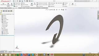 Solidworks  Espiral em Chapa Metálica  Planificação desenvolvimento para corte [upl. by Auqenes225]