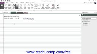 OneNote 2013 Tutorial The Ribbon Microsoft Training Lesson 13 [upl. by Arualana]